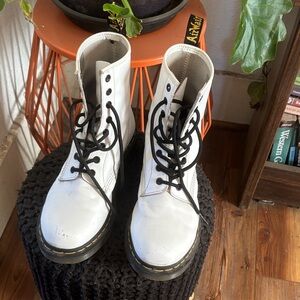 Dr. Martens White Combat Boots